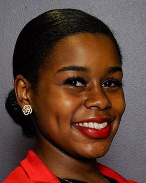 a close-up of a person smiling