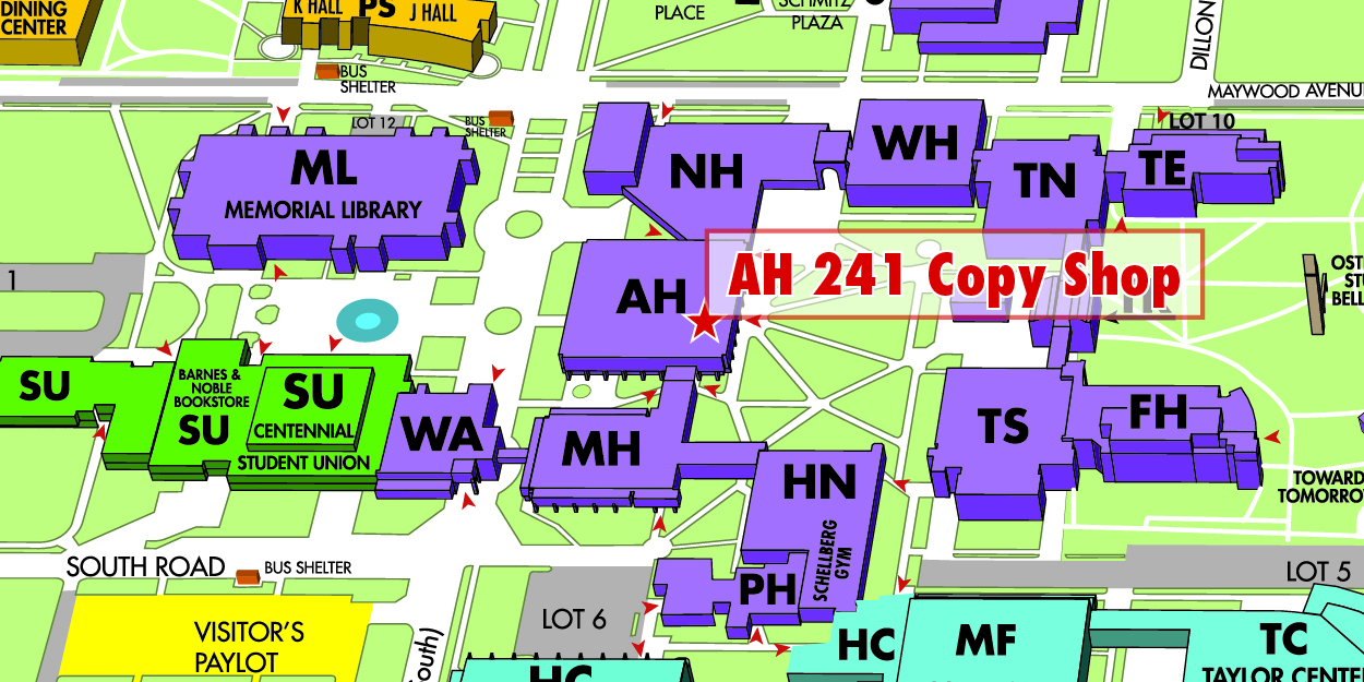 Map of Armstrong Hall 241