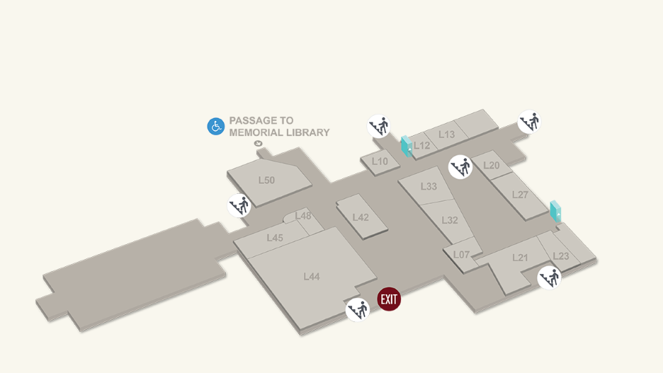 CSU lower level floor plan map