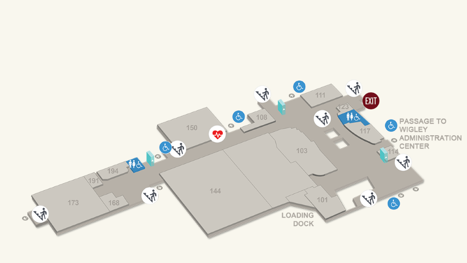 CSU main level floor plan map