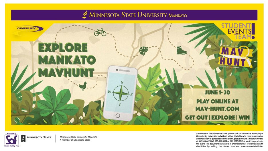 Explore Mankato MAVHunt flyer