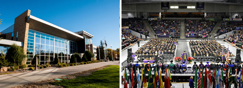 Recent image of CSU and graduates in Taylor center