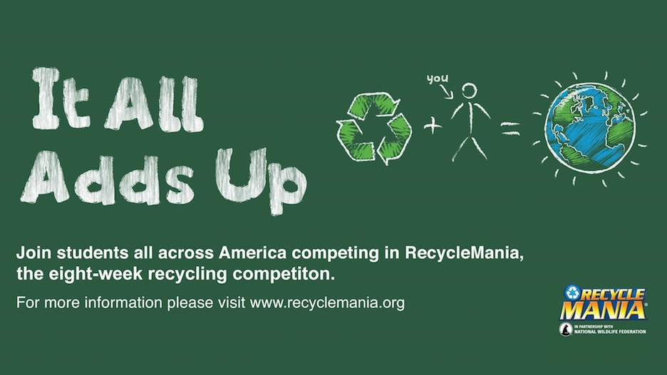 RecycleMania it all adds up