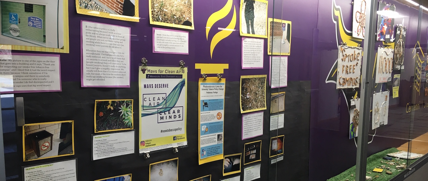 Tobacco Display at Minnesota State Mankato