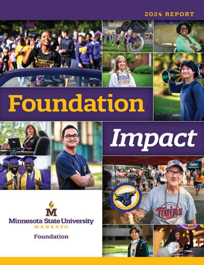 Cover of the 2024 Minnesota State University, Mankato Annual Foundation Impact Report