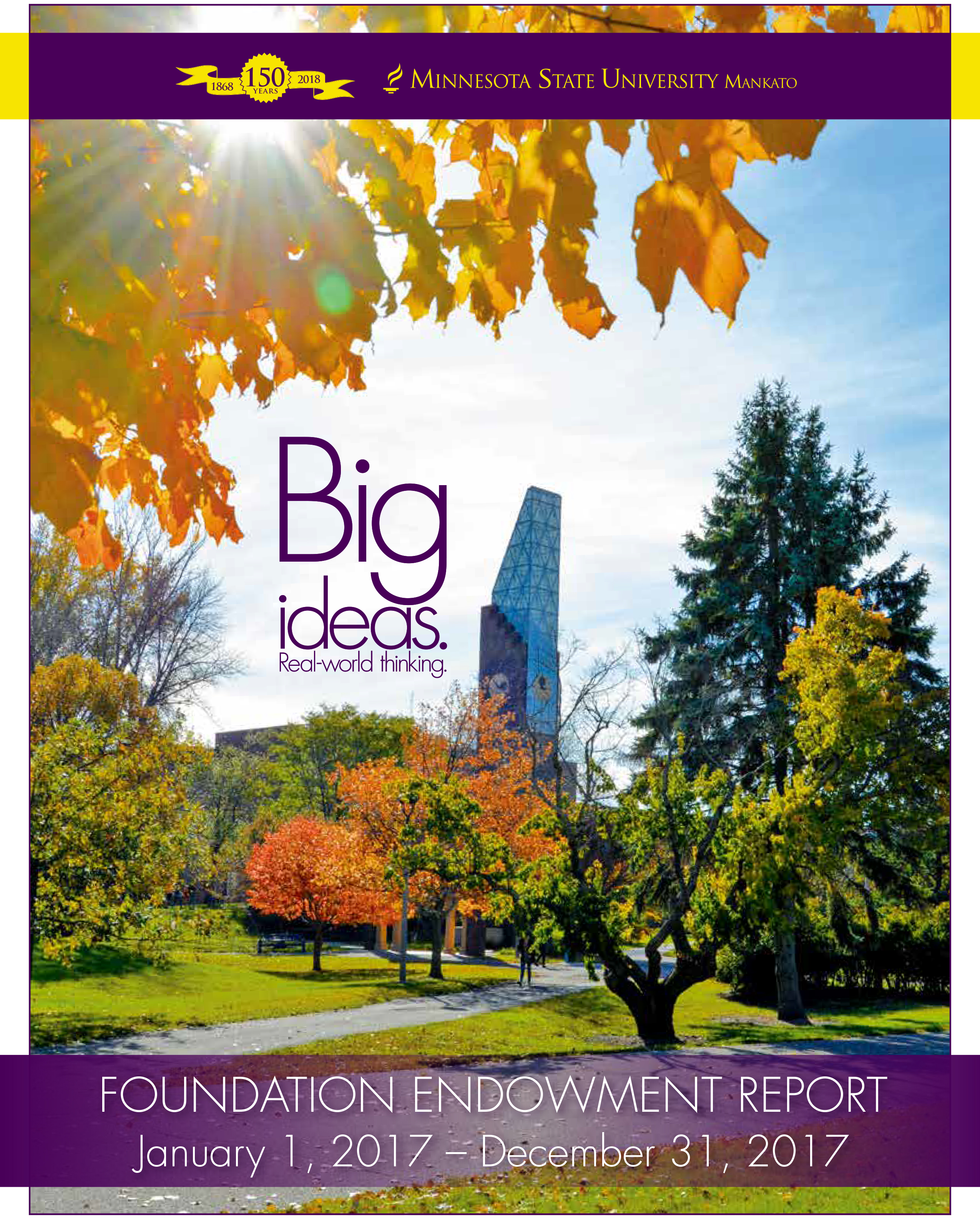 Cover of 2017 endowment report