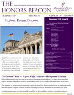 The Honors Beacon Fall 2012 Newsletter Cover