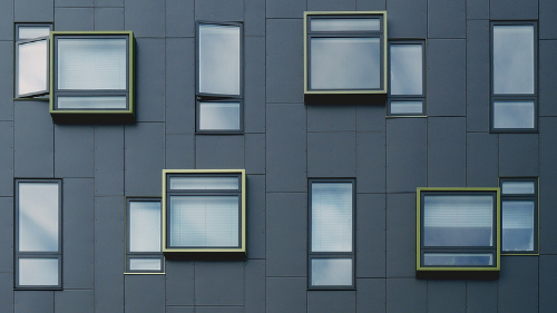 a close-up of a building