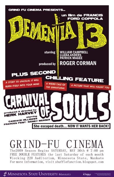 Dementia 13 and Carnival of Souls poster