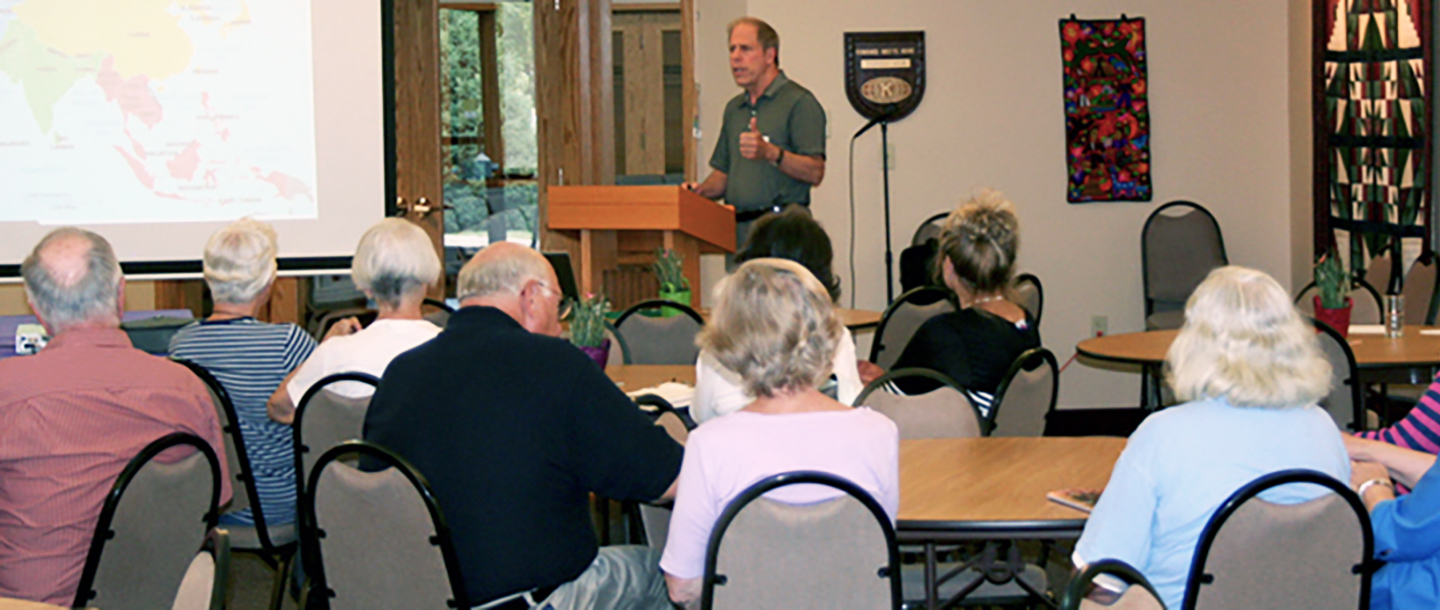 Lifelong Learner members attending a presentation