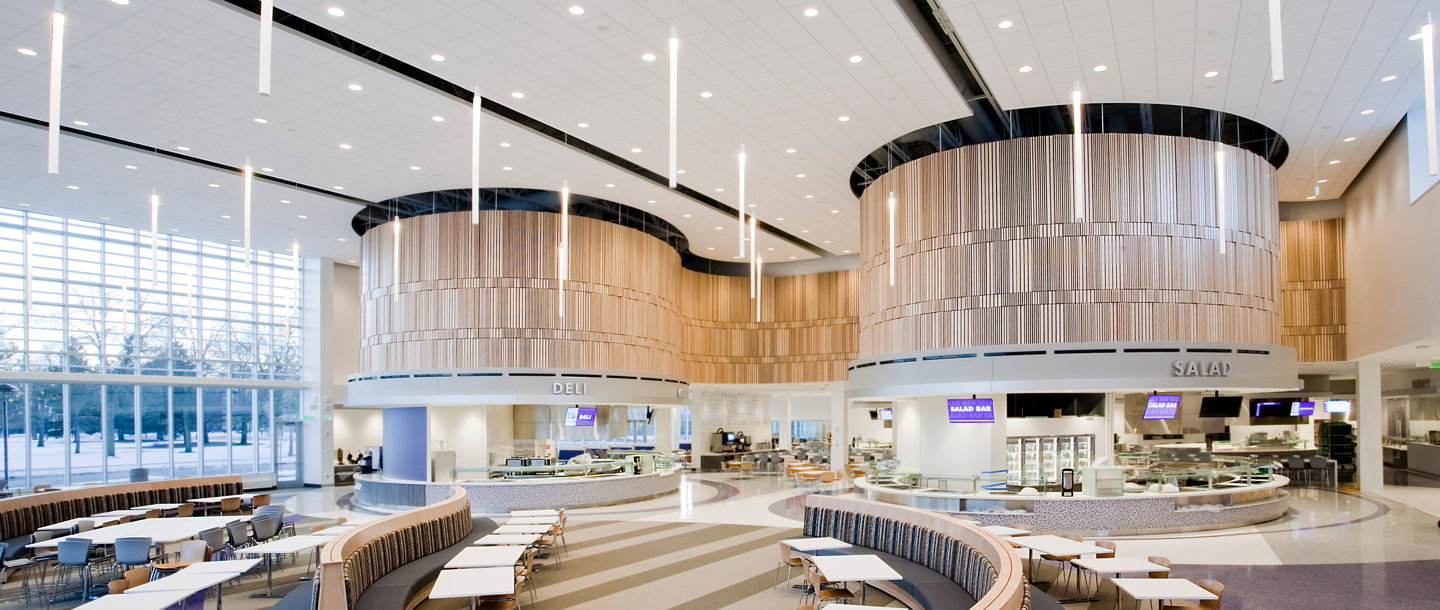 Inside view of the University Dinning Center