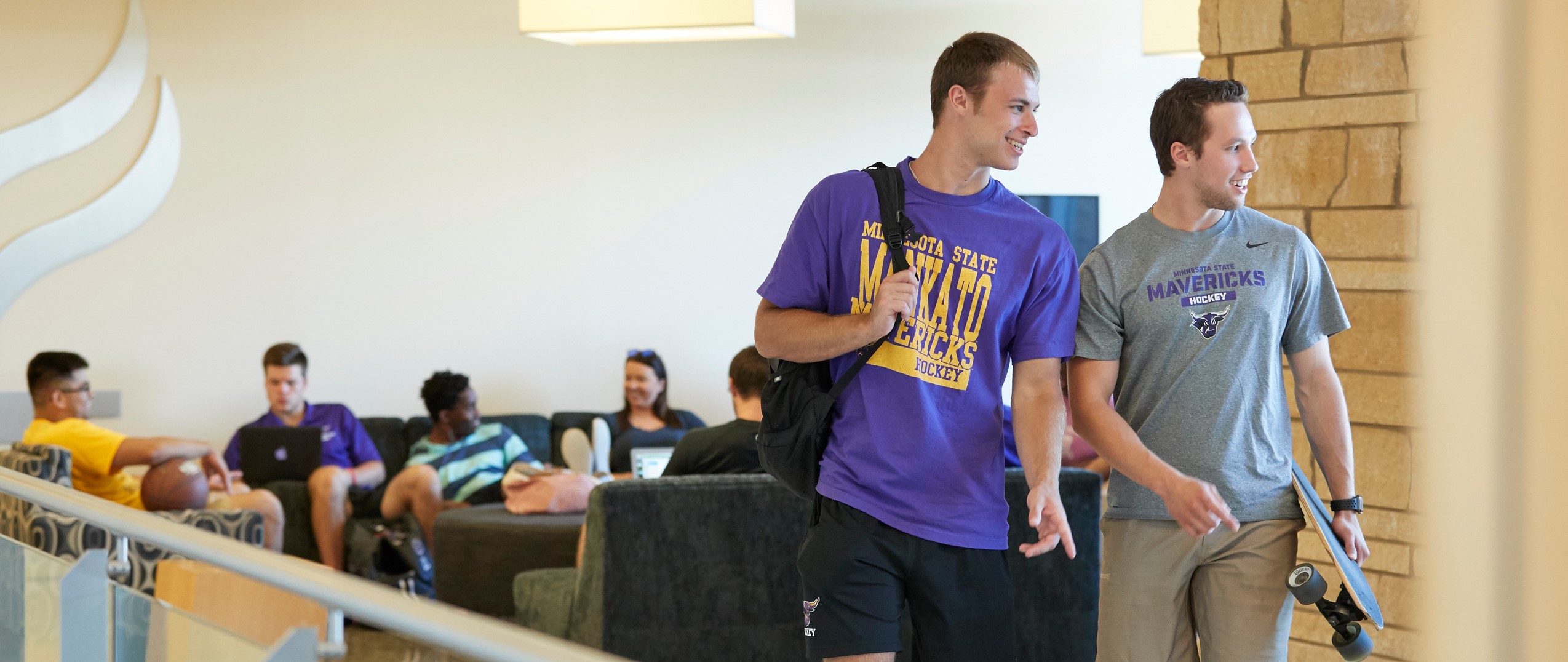 a person in a purple shirt