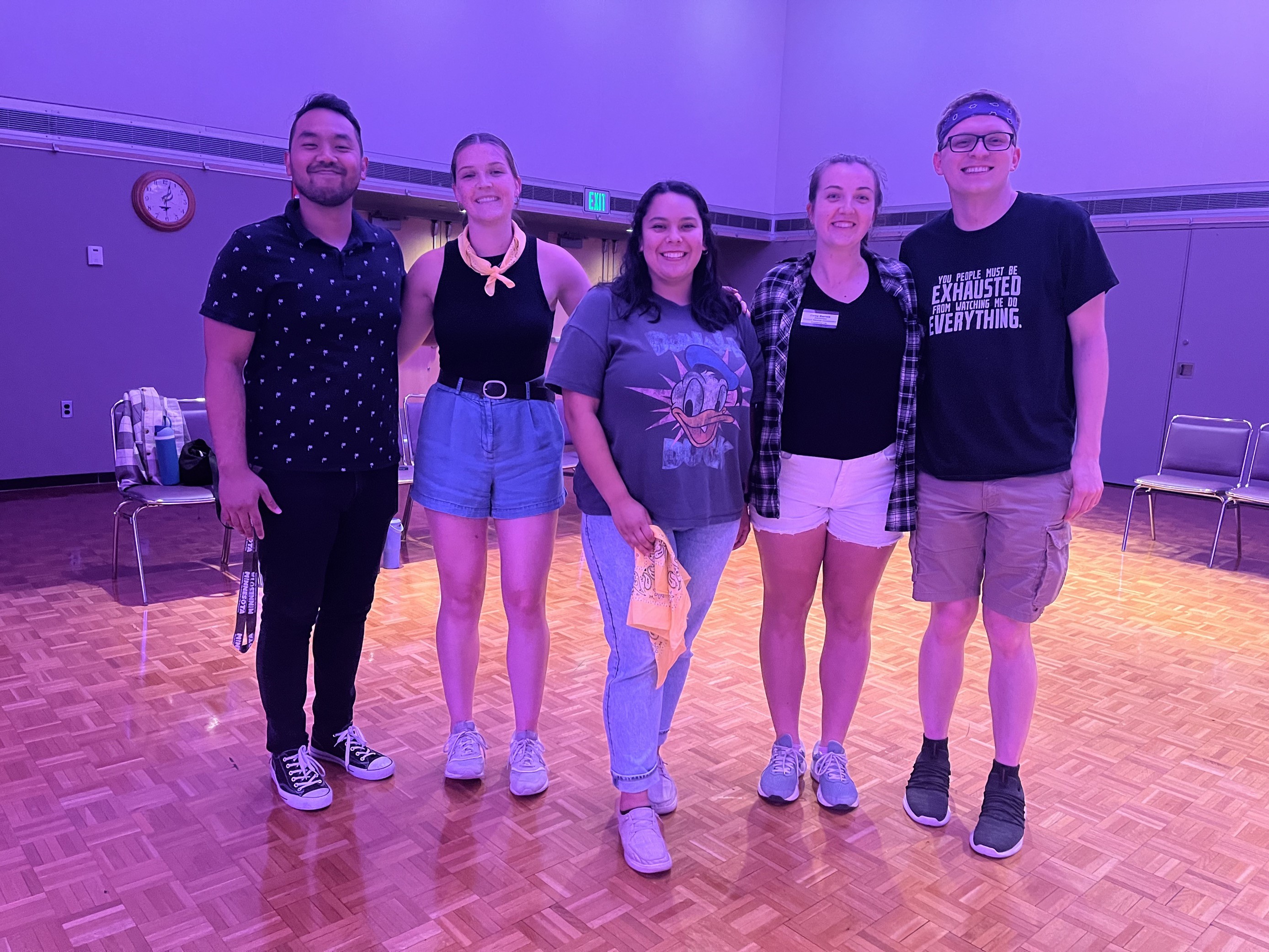 a group of people posing for a photo